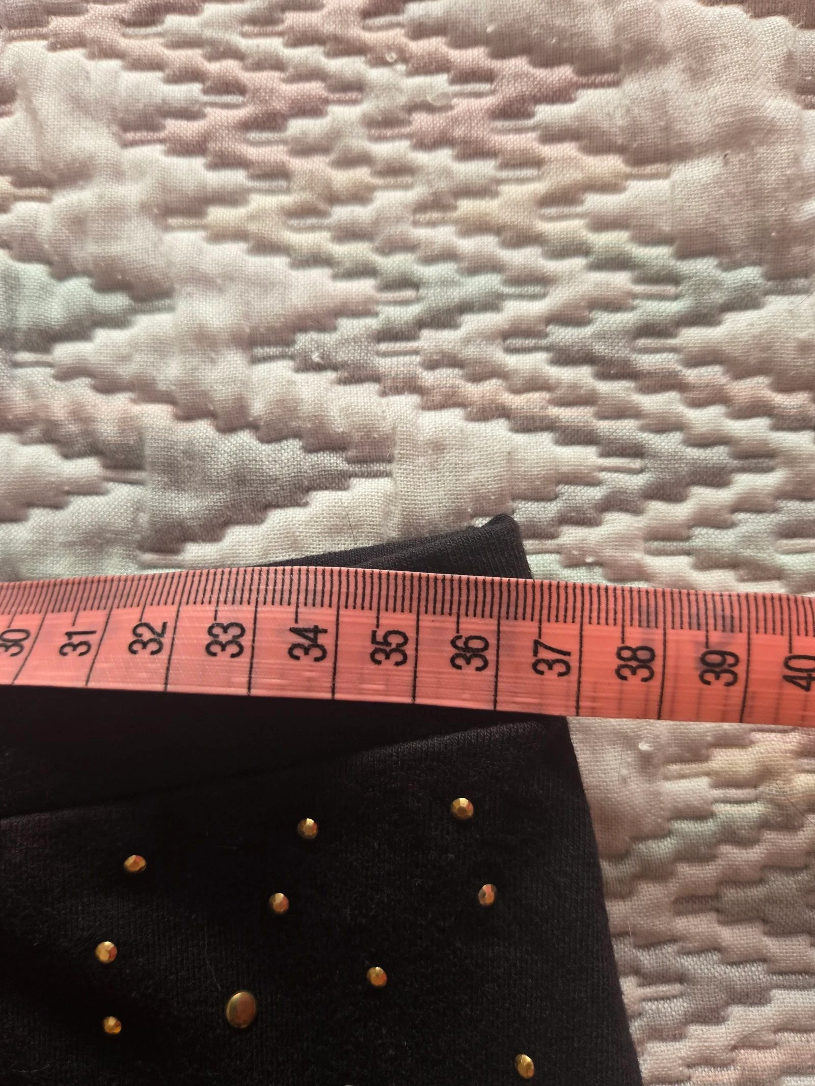 Black mini skirt gold studs – photo 5